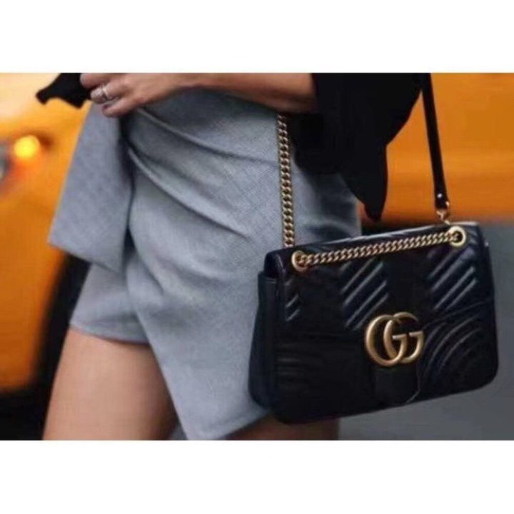 NWT Gucci 443497 Marmont Gmall Matelasse Shoulder Bag - Picture 4 of 7